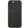 Newface iPhone 12 Pro Kılıf Mega Standlı Silikon - Siyah