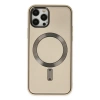 Newface iPhone 12 Pro Max Kılıf Coco Deri Magneticsafe Silikon