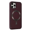 Newface iPhone 12 Pro Max Kılıf Coco Deri Magneticsafe Silikon