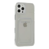 Newface iPhone 12 Pro Max Kılıf Kart Şeffaf Silikon - Şeffaf