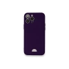 Newface iPhone 12 Pro Max Kılıf Kelvin Kartvizitli Silikon - Derin Mor