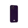 Newface iPhone 12 Pro Max Kılıf Kelvin Kartvizitli Silikon - Derin Mor