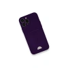 Newface iPhone 12 Pro Max Kılıf Kelvin Kartvizitli Silikon - Derin Mor