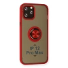 Newface iPhone 12 Pro Max Kılıf Montreal Yüzüklü Silikon Kapak