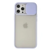 Newface iPhone 12 Pro Max Kılıf Palm Buzlu Kamera Sürgülü Silikon