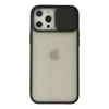 Newface iPhone 12 Pro Max Kılıf Palm Buzlu Kamera Sürgülü Silikon