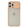 Newface iPhone 12 Pro Max Kılıf Palm Buzlu Kamera Sürgülü Silikon