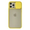 Newface iPhone 12 Pro Max Kılıf Palm Buzlu Kamera Sürgülü Silikon