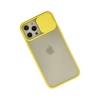 Newface iPhone 12 Pro Max Kılıf Palm Buzlu Kamera Sürgülü Silikon
