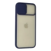 Newface iPhone 12 Pro Max Kılıf Palm Buzlu Kamera Sürgülü Silikon