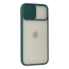 Newface iPhone 12 Pro Max Kılıf Palm Buzlu Kamera Sürgülü Silikon