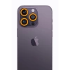 Newface iPhone 12 Pro Max Neon Fosforlu Kamera Lens - Sarı