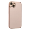 Newface iPhone 13 Kılıf Coco Deri Silikon Kapak - Pudra