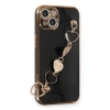 Newface iPhone 13 Kılıf Esila Silikon - Siyah