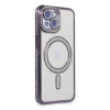 Newface iPhone 13 Kılıf Joke Simli Magneticsafe Kılıf - Derin Mor