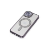 Newface iPhone 13 Kılıf Joke Simli Magneticsafe Kılıf - Derin Mor