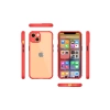 Newface iPhone 13 Kılıf Miami Şeffaf Silikon - Kırmızı