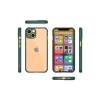 Newface iPhone 13 Mini Kılıf Miami Şeffaf Silikon - Koyu Yeşil