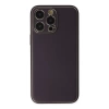 Newface iPhone 13 Pro Kılıf Coco Deri Silikon Kapak - Derin Mor