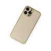 Newface iPhone 13 Pro Kılıf Coco Deri Silikon Kapak - Gold