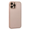 Newface iPhone 13 Pro Kılıf Coco Deri Silikon Kapak - Pembe