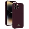 Newface iPhone 13 Pro Kılıf Kelvin Kartvizitli Silikon - Derin Mor