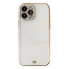 Newface iPhone 13 Pro Kılıf Liva Taşlı Silikon - Beyaz