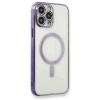 Newface iPhone 13 Pro Kılıf Magneticsafe Lazer Silikon - Mor