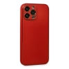 Newface iPhone 13 Pro Max Kılıf Coco Deri Silikon Kapak - Kırmızı