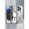 Newface iPhone 13 Pro Max Kılıf Kross Magneticsafe Kapak - Titan Gri