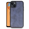 Newface iPhone 14 Kılıf Aras Deri Kapak - Lacivert