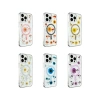 Newface iPhone 14 Kılıf Daisy Simli Magsafe Kapak - Gold