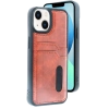 Newface iPhone 14 Kılıf Sara Kartvizitli Deri Kılıf