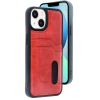 Newface iPhone 14 Kılıf Sara Kartvizitli Deri Kılıf