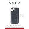 Newface iPhone 14 Kılıf Sara Kartvizitli Deri Kılıf