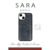 Newface iPhone 14 Kılıf Sara Kartvizitli Deri Kılıf