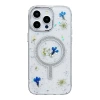Newface iPhone 14 Pro Flower Magsafe Kapak - Krem