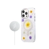 Newface iPhone 14 Pro Flower Magsafe Kapak - Sarı