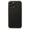 Newface iPhone 14 Pro Kılıf Coco Deri Silikon Kapak - Siyah