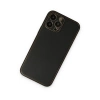 Newface iPhone 14 Pro Kılıf Coco Deri Silikon Kapak - Siyah