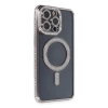 Newface iPhone 14 Pro Kılıf Joke Simli Magneticsafe Kılıf - Gri