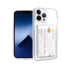 Newface iPhone 14 Pro Kılıf Kart Şeffaf Silikon - Şeffaf
