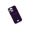 Newface iPhone 14 Pro Kılıf Kelvin Kartvizitli Silikon - Derin Mor