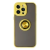 Newface iPhone 14 Pro Kılıf Montreal Yüzüklü Silikon Kapak