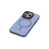 iPhone 14 Pro Max Kılıf Anka PC Magneticsafe Sert Metal Kapak - Sierra Blue