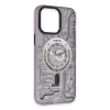 Newface iPhone 14 Pro Max Kılıf Apollo Magneticsafe Desenli Kapak - Apollo Mor - 5