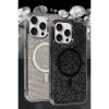 Newface iPhone 14 Pro Max Kılıf Diamond Magsafe Kapak - Lacivert