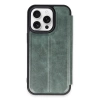 Newface iPhone 14 Pro Max Kılıf Flip Cover - Koyu Yeşil