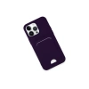Newface iPhone 14 Pro Max Kılıf Kelvin Kartvizitli Silikon - Derin Mor