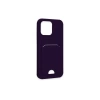 Newface iPhone 14 Pro Max Kılıf Kelvin Kartvizitli Silikon - Derin Mor
